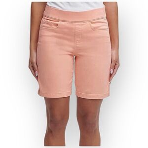 NWT DKNY Jeans Women’s Comfort Pull-On Bermuda Shorts – Small – Salmon (Pink)